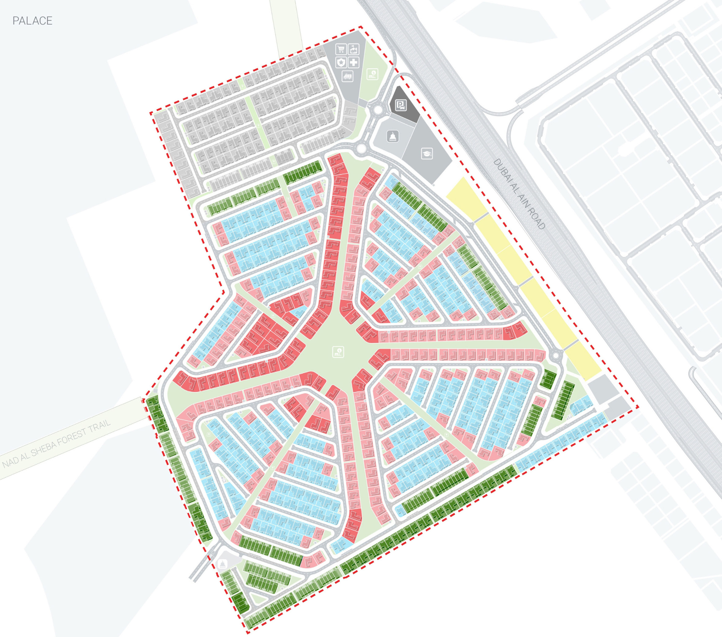 Sunrise Valley community amenities and green spaces
