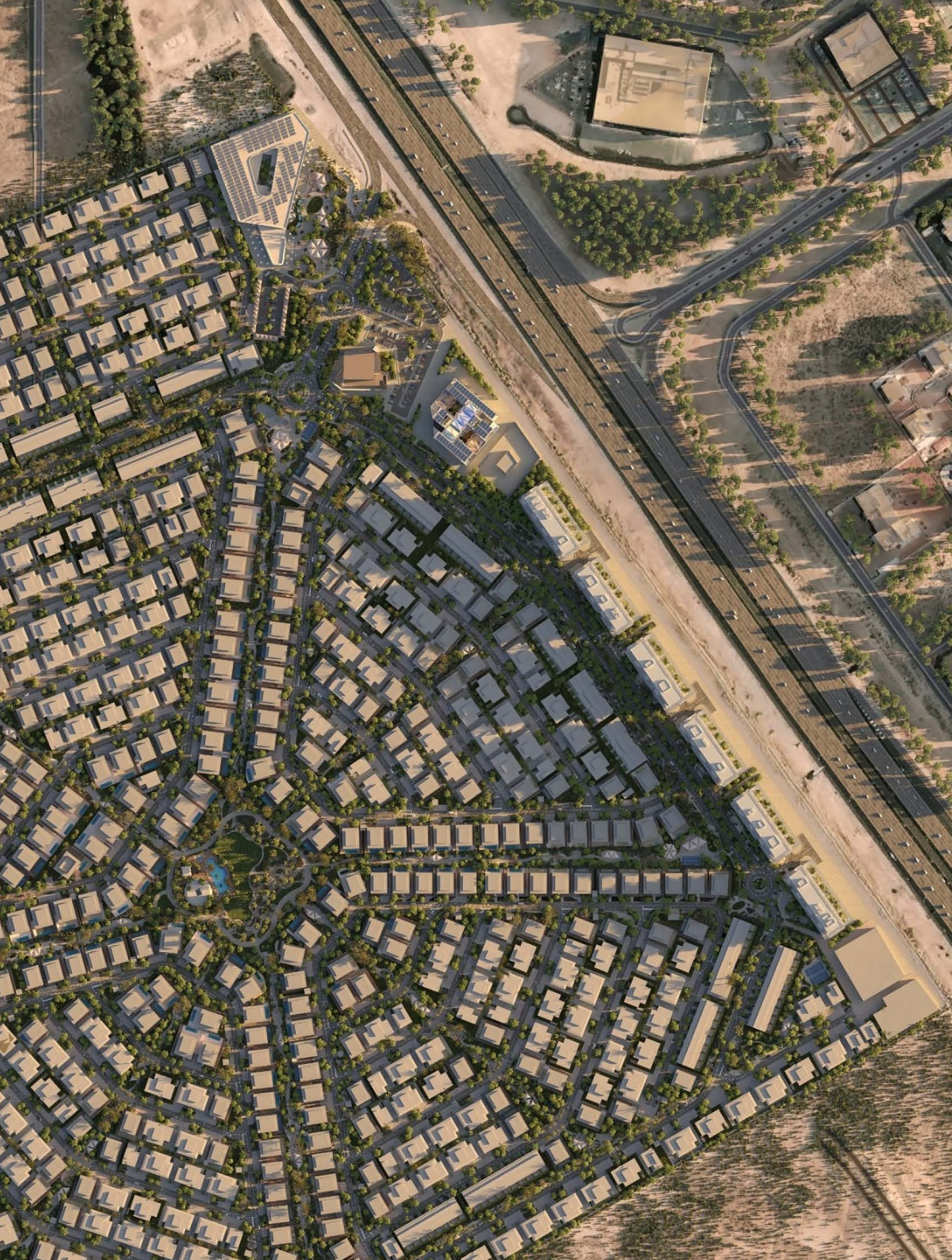 Sunrise Valley Nad Al Sheba location aerial view